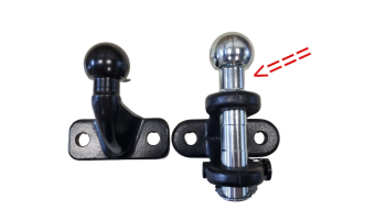 Trekhaak kogel met flenskop