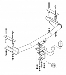 kabelset trekhaak 7 polig universeel ford escort