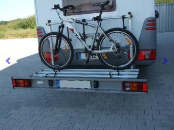 Camper fietsendrager voor 3 e-bike 150 kilo draagvermogen CAMTRANS Prestige